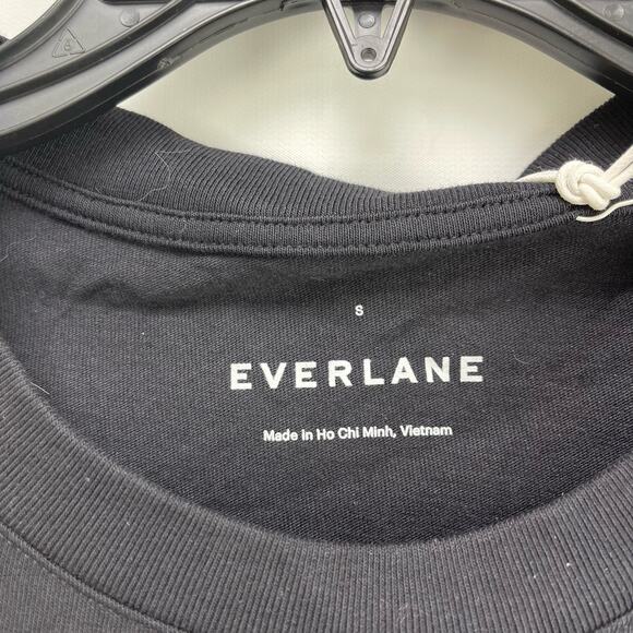 Everlane The Weekend Tee Dress Small Black Short Sleeve Cotton NWT - Picture 7 of 8